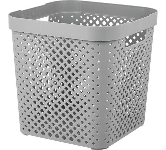 Корзина Plast Team Stockholm, 31 x 31 x 30 см, серый шторм 280165 1