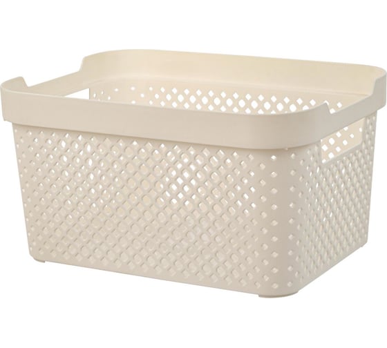 Корзина Plast Team Stockholm, 26,5 x 19,5 x 14 см, молочный туман 280158 1