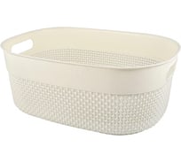 Корзина Plast Team универсальная Oslo, 380 x 284 x 150 мм, молочный туман 244985