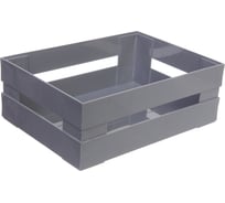 Ящик - органайзер универсальный для хранения складной Селфи ДЭСПО, пудрово-серый, 30.5х22.5х11.5см 564-148