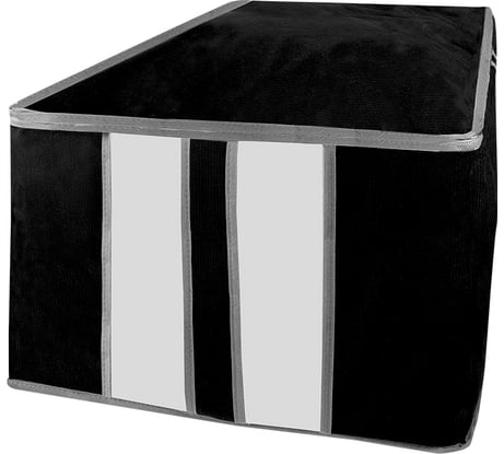 Кофр для хранения одеял, пледов и подушек ГЕЛЕОС Венге большой, размер 60x50x35 см ВНГ-28