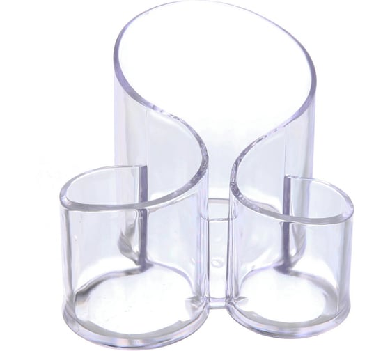 Органайзер для хранения Селфи ФАНТЭНЕГРО, прозрачный, 3 отделения, 14*14*12см (коробка) 658-242 1