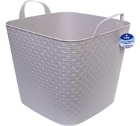 Корзина для хрения универсальная Селфи ЭТТОНА, цвет серый, 35.5*35.5*35.5см (лейбл) 784-189