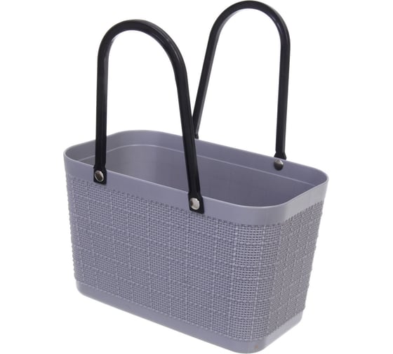 Корзинка хозяйственная Селфи ФОЛЬК, цвет пудровый серый, 28*16*33см 777-002 1