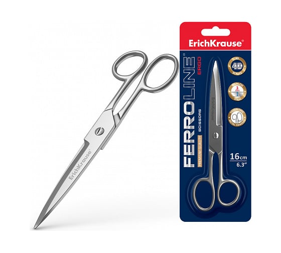 Ножницы ErichKrause Ferro, 16 см 14851