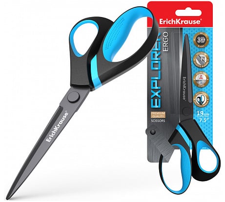 Ножницы ErichKrause Explorer, 19 см 35107