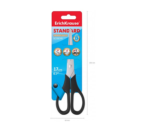 Ножницы для левшей ErichKrause Standard, 17 см 30778