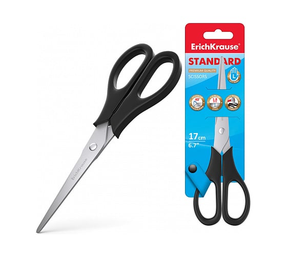 Ножницы для левшей ErichKrause Standard, 17 см 30778