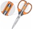 Ножницы ErichKrause Protector Lock, 15.5 см с фиксатором, серо-оранжевый 48055 3
