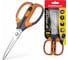 Ножницы ErichKrause Protector Lock, 15.5 см с фиксатором, серо-оранжевый 48055 5
