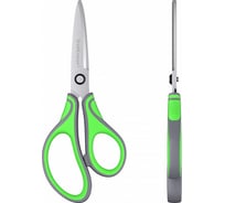 Ножницы ErichKrause Megapolis Ergo, 17 см, серо-зелёный 45739