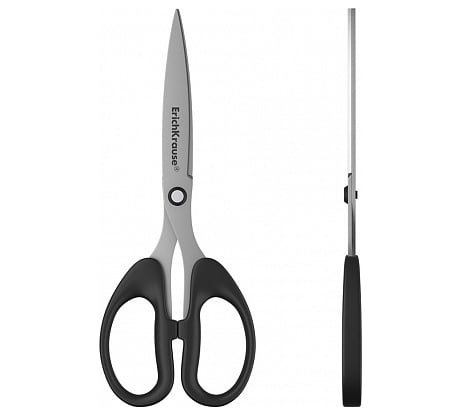 Ножницы ErichKrause Топ, 19 см, черный 50015