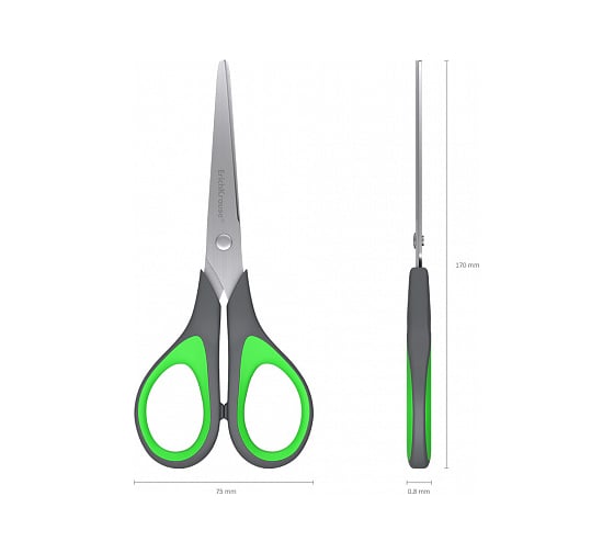 Ножницы ErichKrause Standard+, 17 см 35099