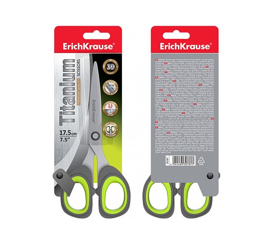 Ножницы ErichKrause Titanium, 17.5 см 30787