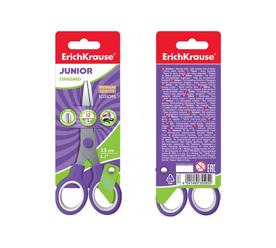 Ножницы ErichKrause EJunior, 13 см 35505