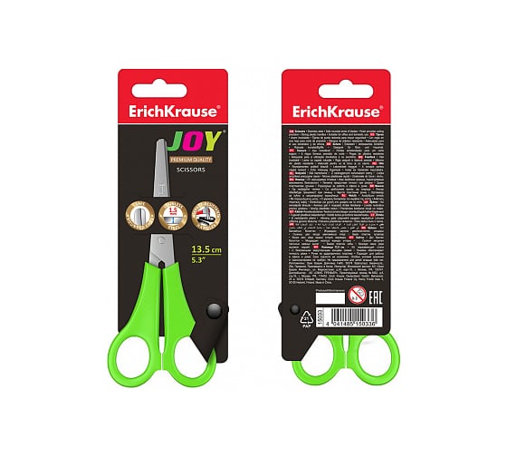 Ножницы ErichKrause Joy, 13.5 см 15033