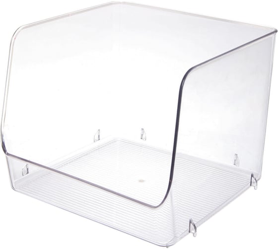 Органайзер для хранения универсальный Селфи ФЛАТТО, прозрачный, 22*22*18.8см (лейбл) 965-404 1