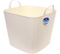 Корзина для хрения универсальная Селфи ЭТТОНА, цвет белый, 35.5*35.5*35.5см (лейбл) 784-185