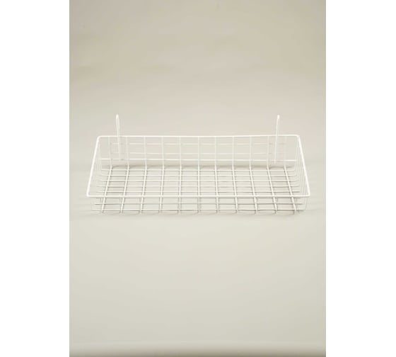 Корзина на сетку ПК МАГС 560х250х6х10, белый 04-01603
