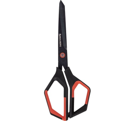 Ножницы BRAUBERG Super special, 220 мм, черные, 3-х сторонняя заточка, тефлоновое покрытие, 238849