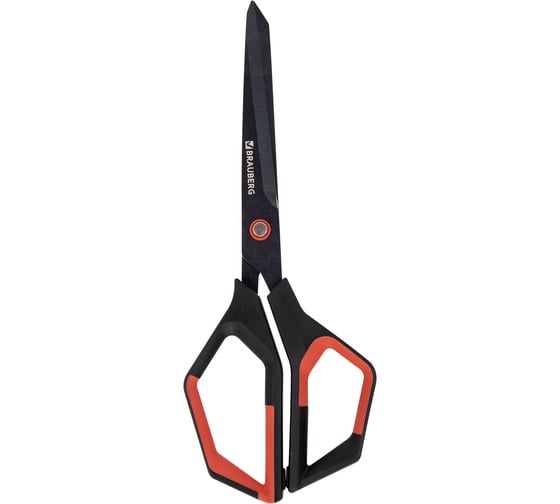 Ножницы BRAUBERG Super special, 220 мм, черные, 3-х сторонняя заточка, тефлоновое покрытие, 238849