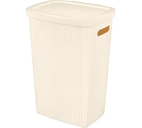Корзина для белья Econova VELVET 45x36x63 см, 60 л, бежевый 433246307