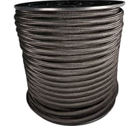 Шнур плетеный полипропиленовый ООО Оптхозторг 18 мм 50 м, черный 118150