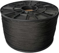 Шнур плетеный полипропиленовый ООО Оптхозторг 2 мм 1000 м, черный 10211000