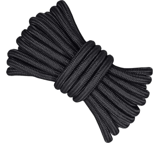 Шнур плетеный полипропиленовый ООО Оптхозторг 2 мм 1000 м, черный 10211000 1