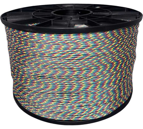 Шнур плетеный полипропиленовый ООО Оптхозторг 2 мм 1000 м, цветной 10201000