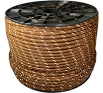 Шнур плетеный полипропиленовый ООО Оптхозторг 10 мм 200 м, коричневый 1103200