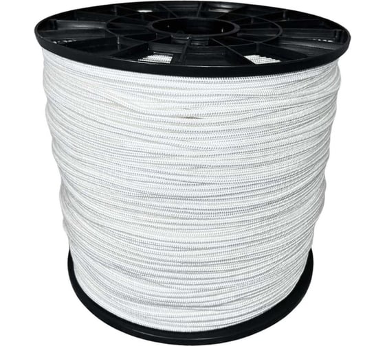 Шнур плетеный полипропиленовый ООО Оптхозторг 2 мм 1000 м, белый 10221000 1