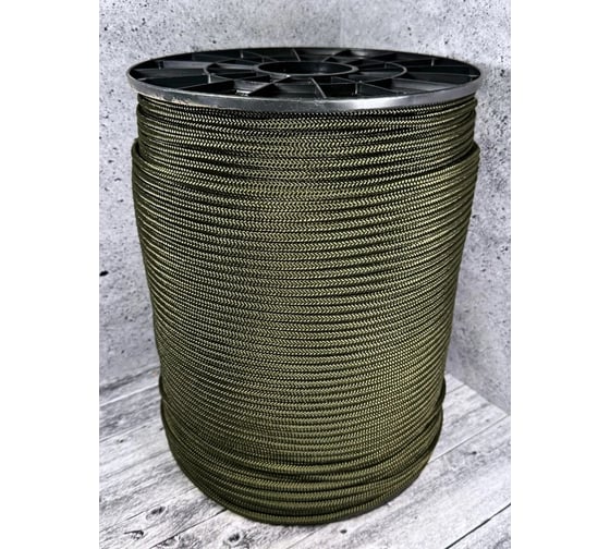 Шнур плетеный полиамидный ООО Оптхозторг 8 мм 200 м, хаки 2080Х200 1