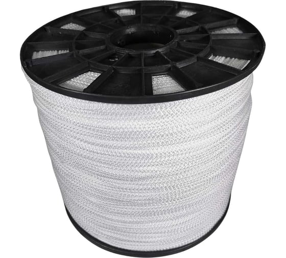 Шнур вязаный ООО Оптхозторг полипропиленовый 3 мм 1000 м белый 30321000