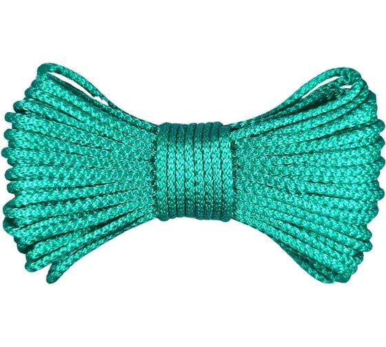 Шнур вязаный ООО Оптхозторг полипропиленовый 4 мм 1000 м зеленый 30461000 1