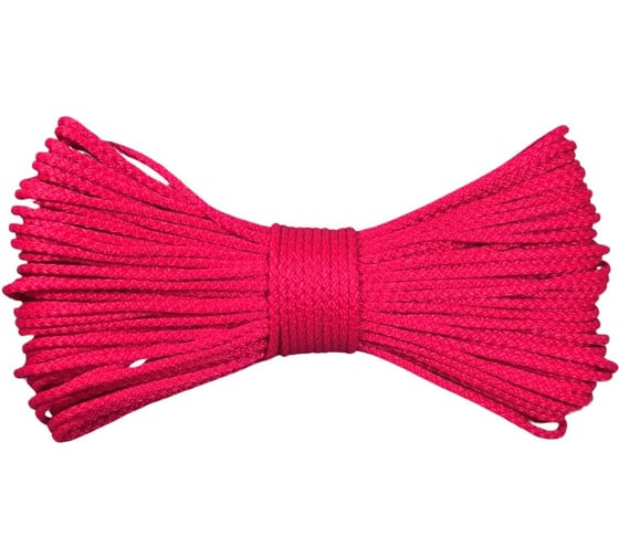 Шнур вязаный ООО Оптхозторг полипропиленовый 4 мм 1000 м красный 30471000 1