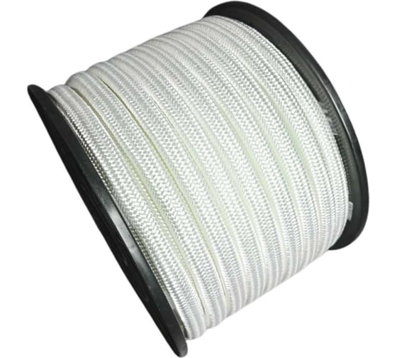 Шнур плетеный ООО Оптхозторг полиамидный 16 мм 25 м белый 216225