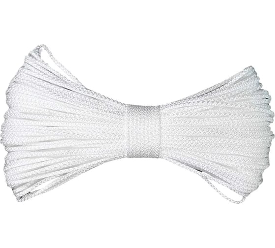 Шнур вязаный ООО Оптхозторг полипропиленовый 4 мм 1000 м белый 30421000 1