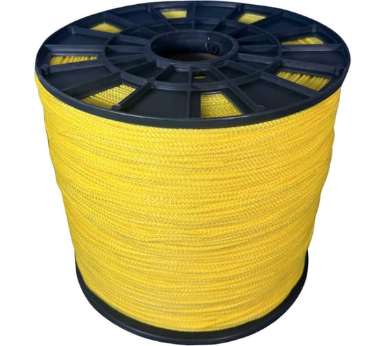 Шнур вязаный ООО Оптхозторг полипропиленовый 3 мм 1000 м желтый 30351000