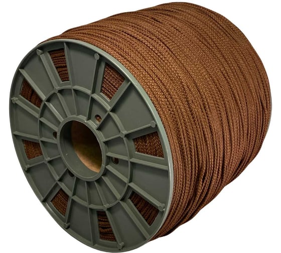 Шнур вязаный ООО Оптхозторг полипропиленовый 3 мм 1000 м коричневый 30331000