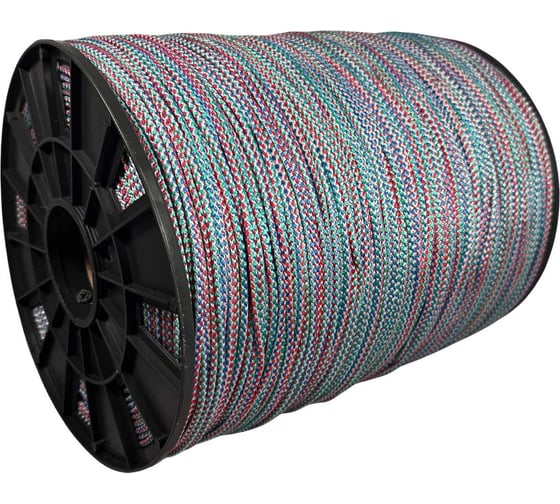 Шнур вязаный ООО Оптхозторг полипропиленовый 4 мм 1000 м цветной 30401000