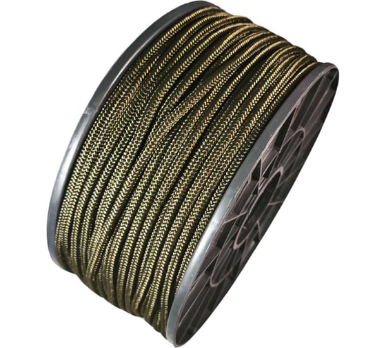 Шнур плетеный ООО Оптхозторг полиамидный 6 мм 100 м хаки 2060Х100