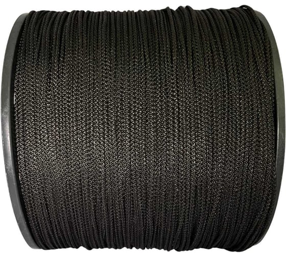 Шнур вязаный ООО Оптхозторг полипропиленовый 3 мм 1000 м черный 30311000