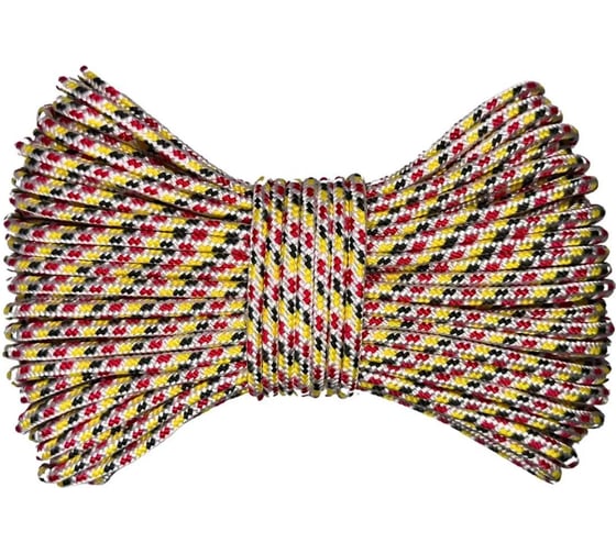 Шнур вязаный ООО Оптхозторг полипропиленовый 3 мм 1000 м цветной 30301000 1