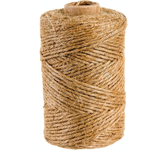 Шпагат джутовый 4-ниточный (1.2 мм; 90 м; 1.12 ктекс) Зубр 50120-090