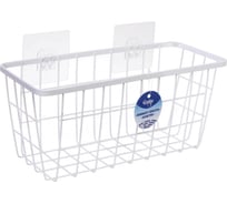 Корзина металлическая универсальная Селфи ФАРГО, цвет белый, 29*12*13 см (лейбл) 658-394