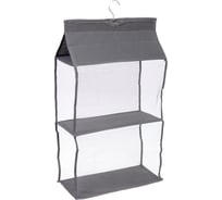 Органайзер подвесной для хранения вещей Селфи ИДЕЯДОМА, цвет серый, 2 секции, 65*40*17см 839-063