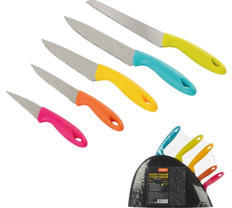 Набор ножей Mallony DIVO с подставкой 009353