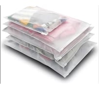 Пакет слайдер MW 100 шт 20х30см, ПВД 50 мкм, Евростандарт, матово-белый, воздухоотвод, первичка ПС-М-ПВД50-20х30