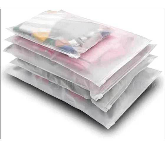 Пакет слайдер MW 100 шт 50х70см, ПВД 50 мкм, Евростандарт, матово-белый, воздухо-отвод, первичка ПС-М-ПВД50-50х70